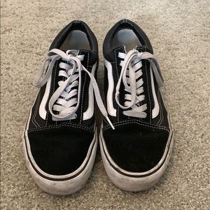 Worn Vans Old Skool Platforms